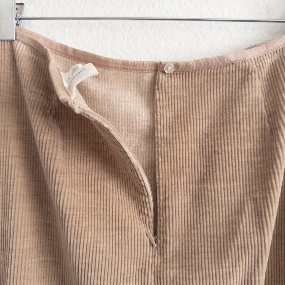 DKNY Pure Size 8 Tan Cotton Corduroy Maxi Skirt - Picture 4 of 5